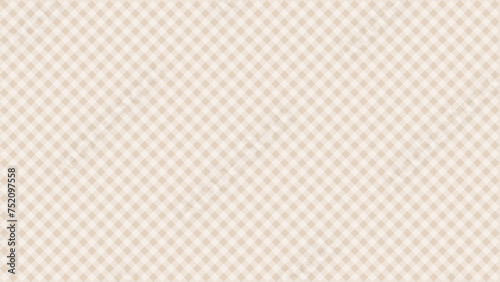 Diagonal white plaid texture in the beige background