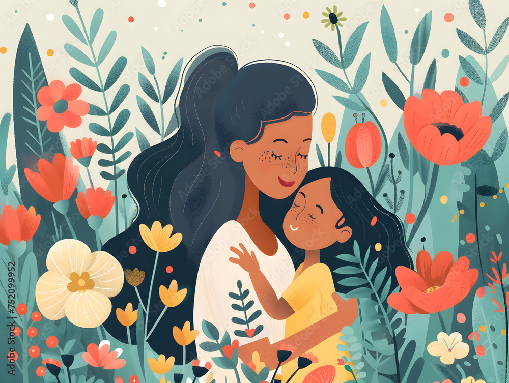 Attention-Grabbing Illustrations for Mother's Day Events