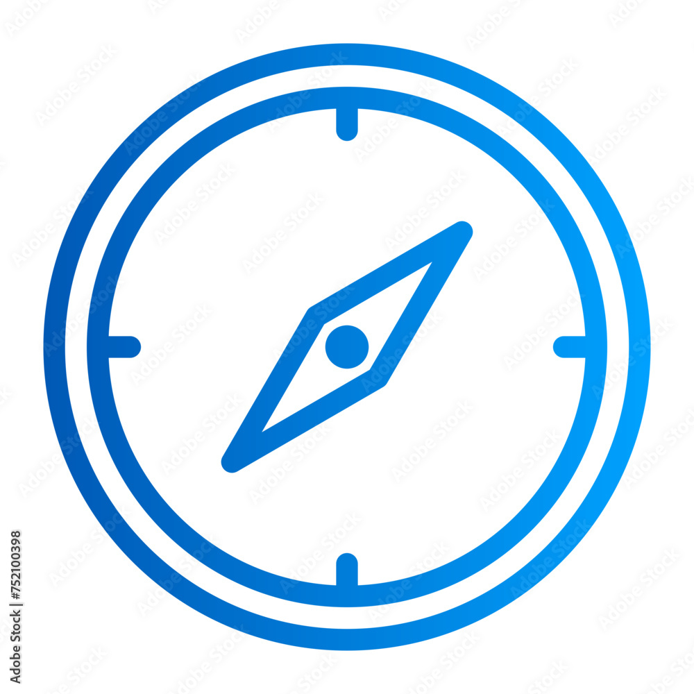 This is the Navigation icon from the Travel and Tours icon collection with an Outline Gradient style This is the Navigation icon from the Travel and Tours icon collection with an Outline Gradient style