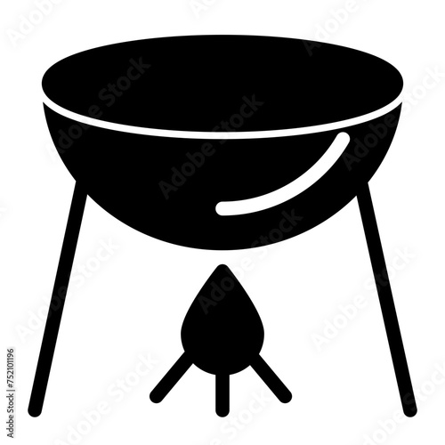 This is the Cooking Pot icon from the Travel and Tours icon collection with an Solid style