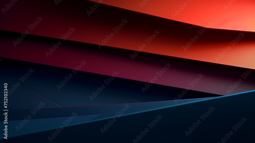 Fototapeta premium Gradient geometric shapes background