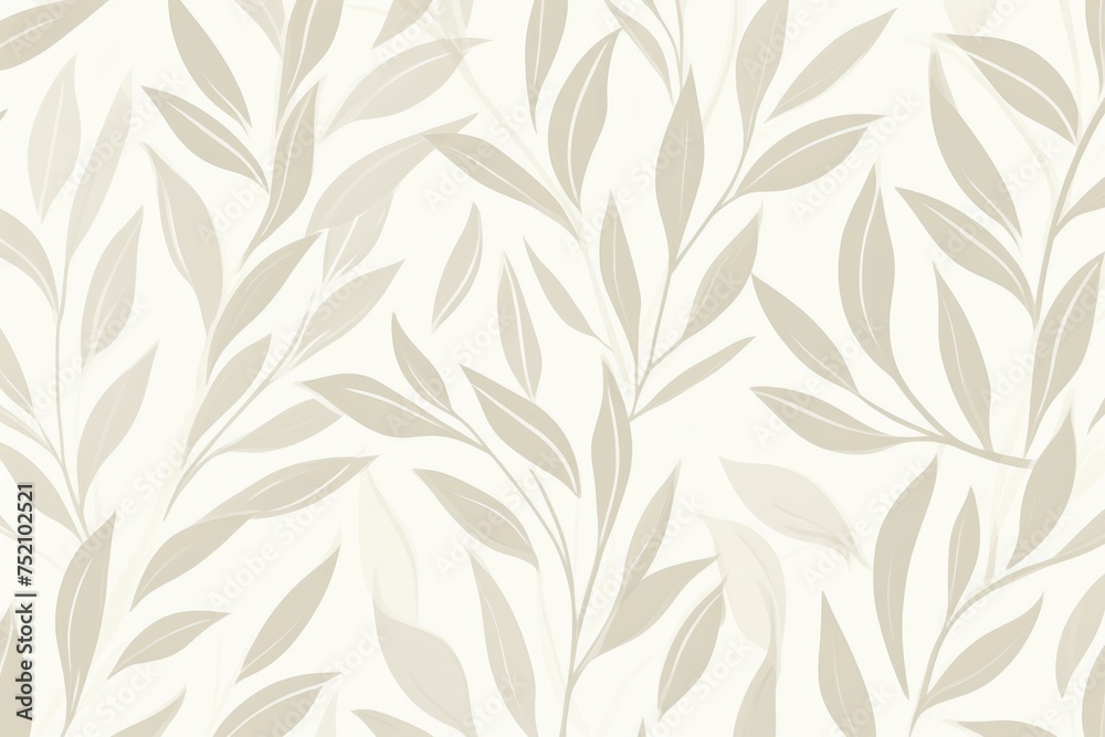 Elegant and timeless design featuring a symmetrical leaf pattern, adding a touch of organic beauty to the background, Generative AI