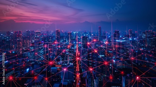next-generation 5G network powering smart cities, where every device communicates seamlessly