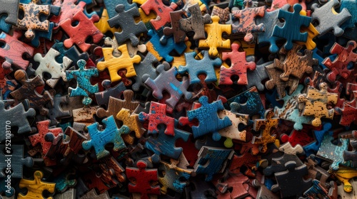 puzzle pieces background, jigsaw