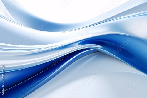 a blue and white wavy lines © Victor