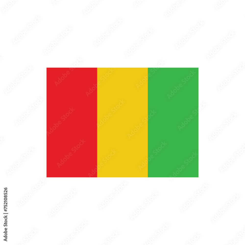 Fototapeta premium guinea flag icon vector