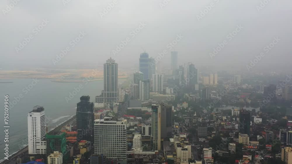 View from above city of Colombo and the embankment. Sri Lanka. View from above city of Colombo and the embankment. Sri Lanka.