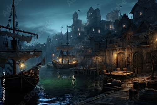 Time-Worn Pirate Harbor