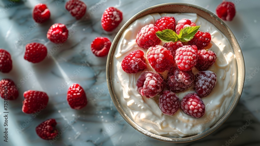 raspberry smoothie bowl, green, garnish, fresh, healthy, yogurt, breakfast raspberry smoothie bowl, green, garnish, fresh, healthy, yogurt, breakfast