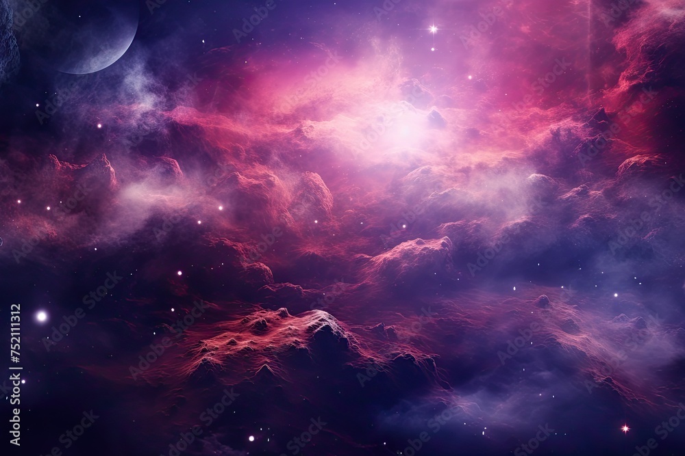Obraz premium Nebula Background Wonders