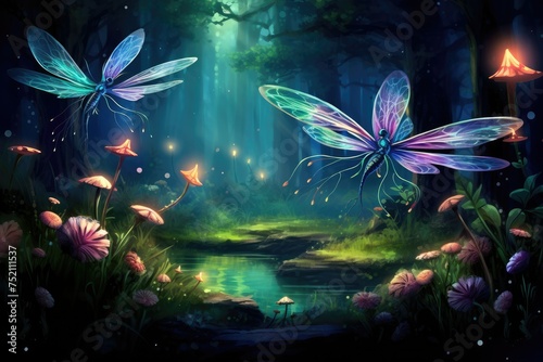 Enchanted Meadows Unveiled: Dragonfly Magic