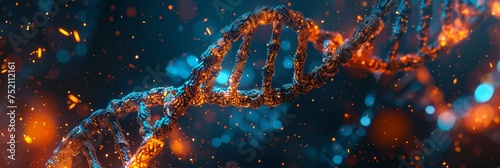 DNA  human structure  science background ,double helix genetic, medical biotechnology, biology chromosome gene DNA abstract molecule medicine blue tone ,3D research health genetic disease, genome #752112161