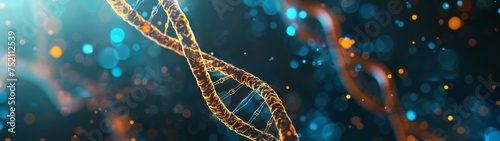 DNA  human structure  science background ,double helix genetic, medical biotechnology, biology chromosome gene DNA abstract molecule medicine blue tone ,3D research health genetic disease, genome #752112539