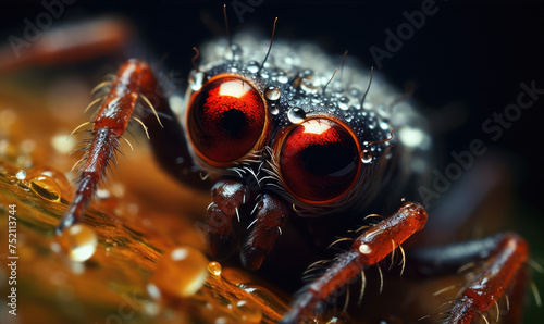 Extreme macro photography of amazing insect. © Daniela