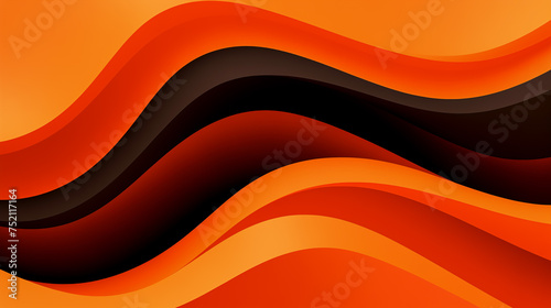 Abstract orange background with wavy texture  copy space