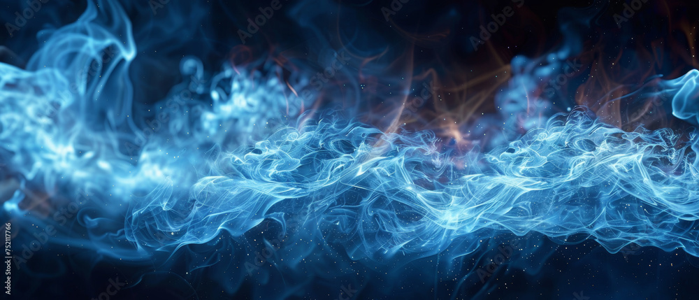 Obraz premium flames on a black background