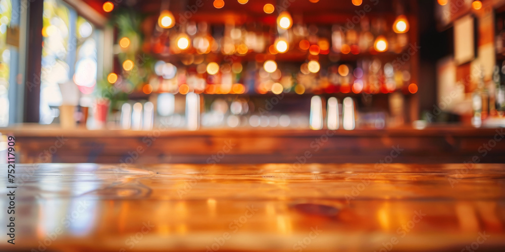 empty wooden table on bokeh lights with restaurant background , Empty wood table top with blurred bokeh light christmas background, empty wooden table on bokeh lights with restaurant background , Empty wood table top with blurred bokeh light christmas background,
