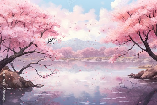 Blossoming Sakura Scenes