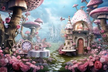 Gardinen Kinderzimmer Unraveling the Charms of Wonderland Tea Parties  © Ilsol