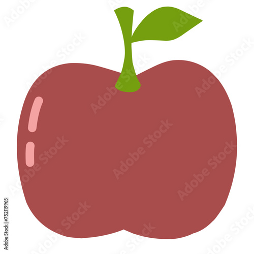 Fruit illustration apple
