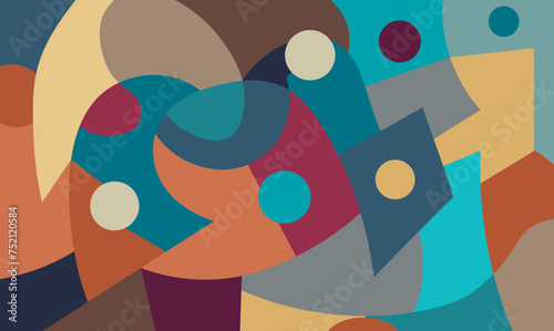 colorful abstract art for wall decoration
