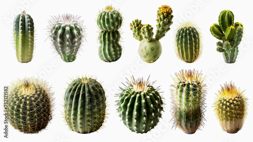cactus collection isolated on white background. © sema_srinouljan