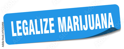 legalize marijuana sticker. legalize marijuana label