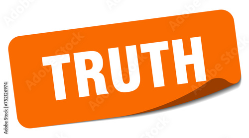 truth sticker. truth label