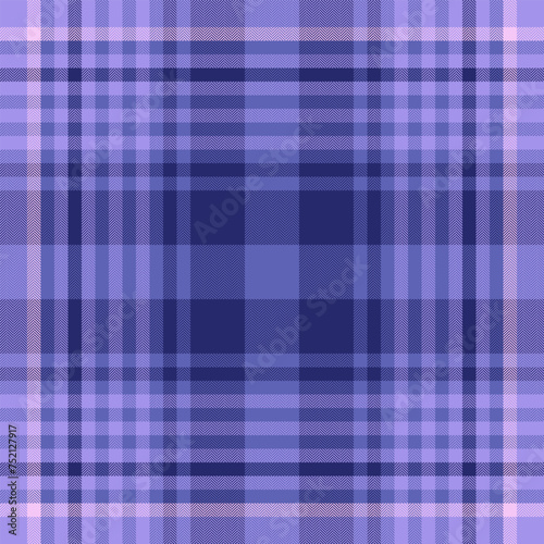 Check textile background of plaid fabric vector with a seamless pattern tartan texture.