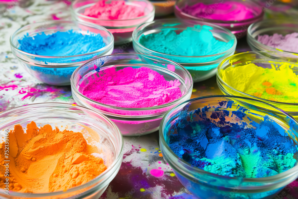 colorful holi bowls background colorful holi bowls background