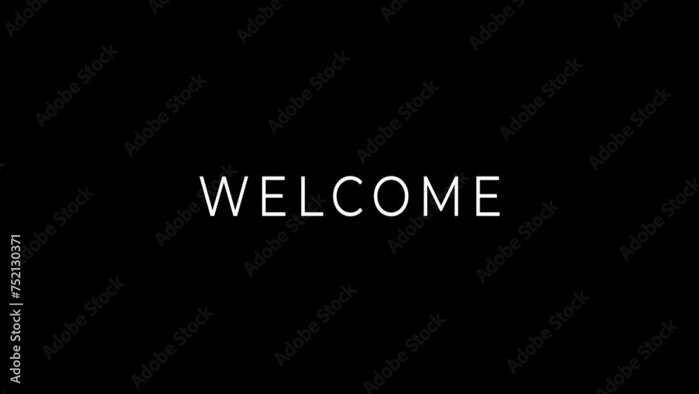 Welcome message background, glitch style, hi-tech intro introduction video concept. Welcome message background, glitch style, hi-tech intro introduction video concept.