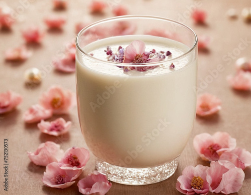 milk and strawberry
pink background. light background. flower petals. dried fruits. cup with milk. cup on a light background. nacre. dessert. romance. cocktail. drink. milkshake.
