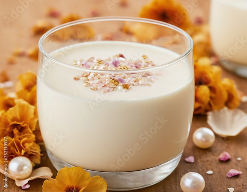 glass of milk and cookies
pink background. light background. flower petals. dried fruits. cup with milk. cup on a light background. nacre. dessert. romance. cocktail. drink. milkshake.
