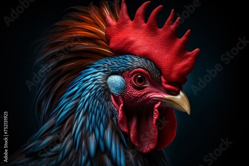 a close up of a rooster © Victor