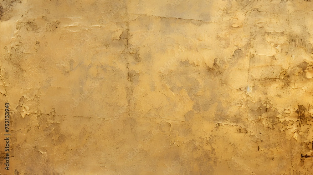 Golden Textured Surface: Luxurious Gold-Colored Background with Natural Patterns