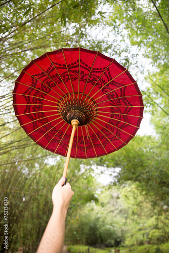 Asian traditional umbrella.