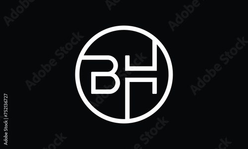 BH, HB ,H ,B ,Abstract Letters Logo Monogram