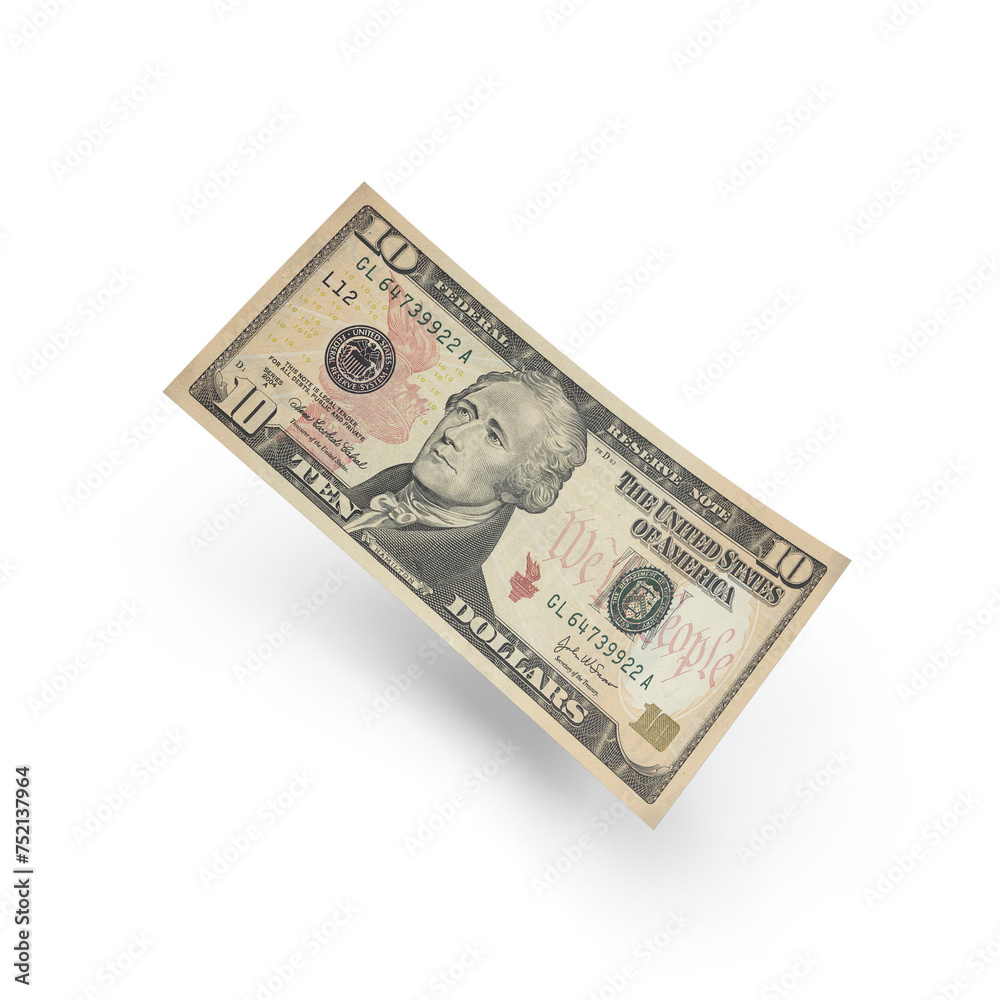 Fly one dollar isolate on white background Fly one dollar isolate on white background