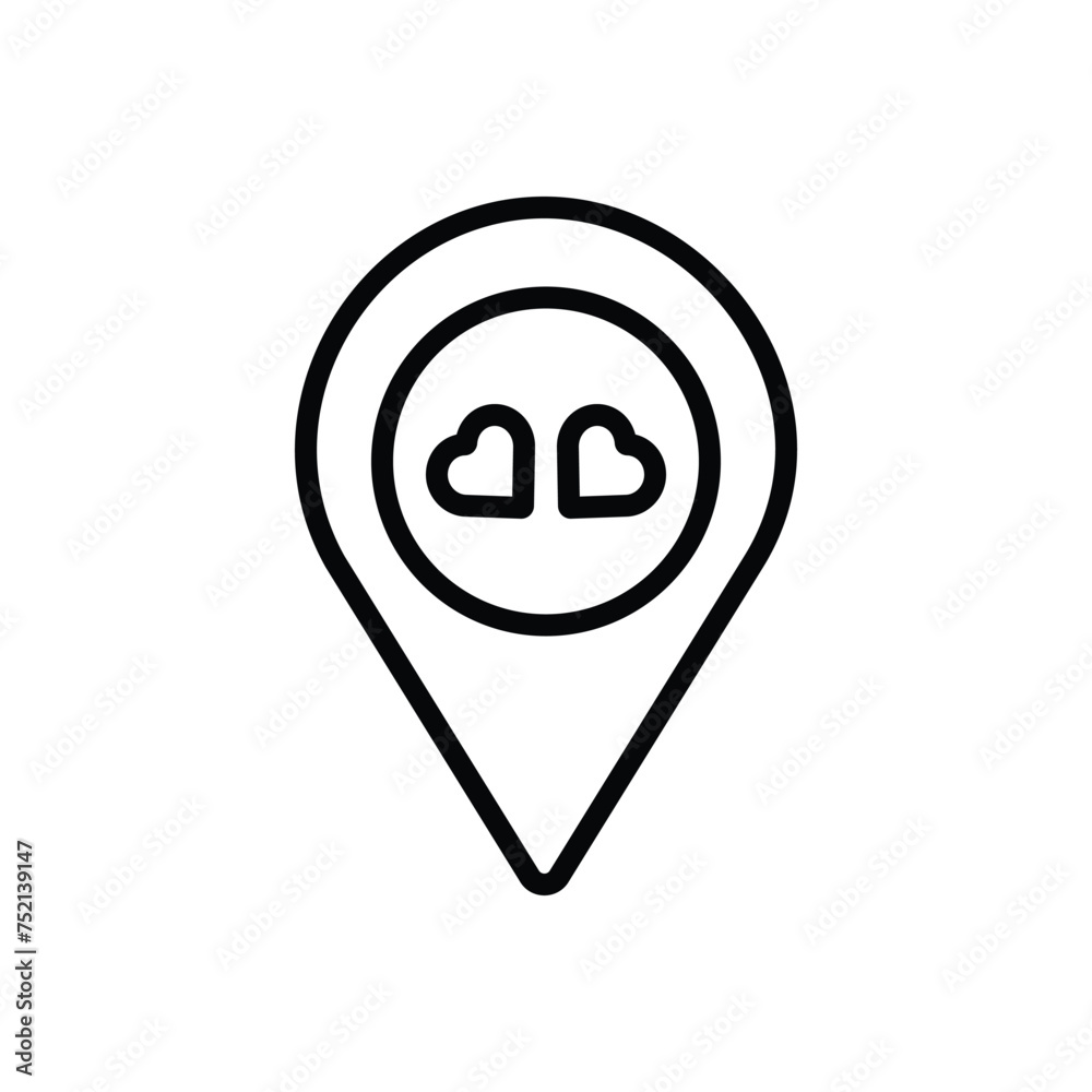 Black line icon for venue Black line icon for venue