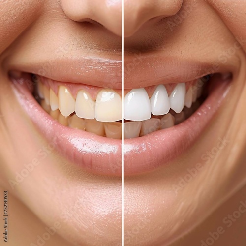 transformative Teeth Whitening, Before and After Visuals Showcase Radiant Smiles in Cosmetic Dentistry 