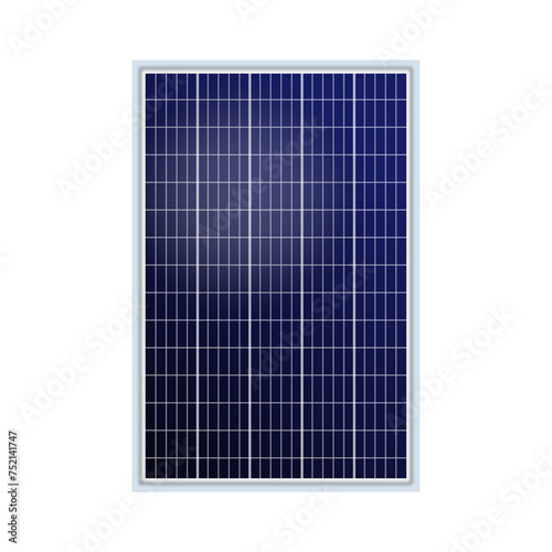 Solar panels isolated on white background. Alternative electricity source and sustainable resources vector illustration.