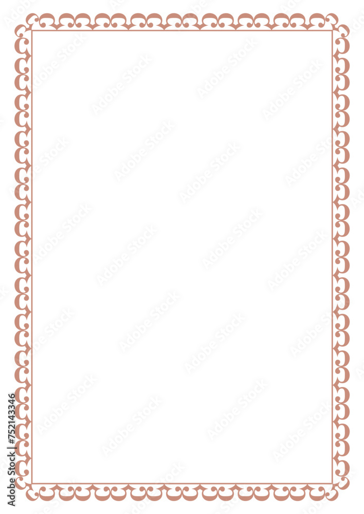 Vector frame for your text, photos or invitations, Frame blank. Elegant frame for certificate, diploma, voucher. vector frame for invitation, congratulation