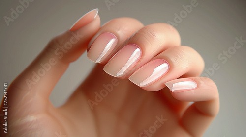 care for woman nails, beautiful manicure, ai