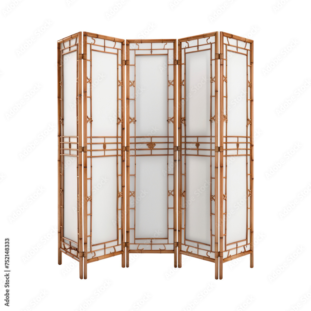 Folding screen. Isolated on transparent background. Folding screen. Isolated on transparent background.