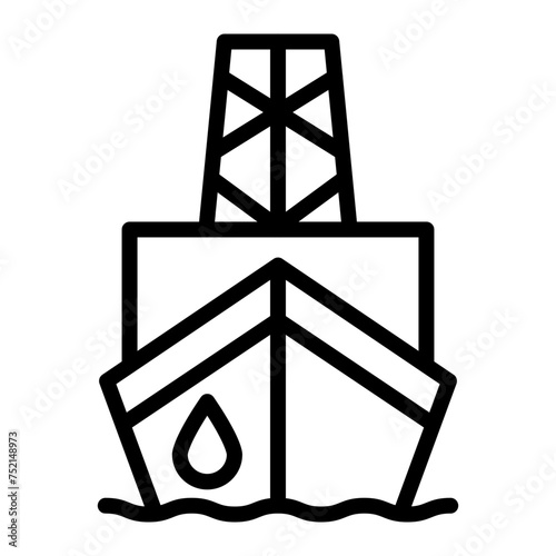 Ship Vector Line Icon