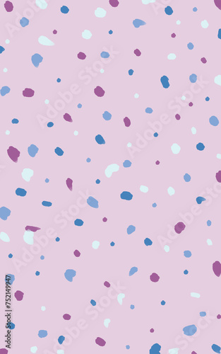 seamless pattern with pink and white dots