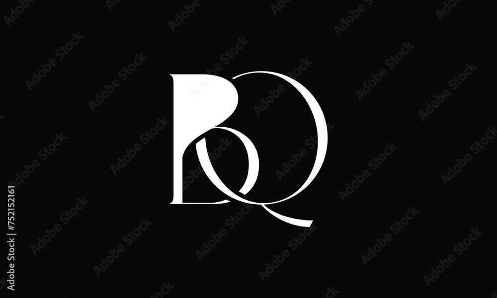 BQ, QB, B, Q, Abstract Letters Logo monogram BQ, QB, B, Q, Abstract Letters Logo monogram