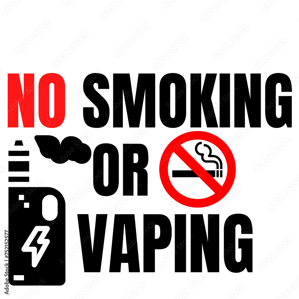 No smoking warning sign 