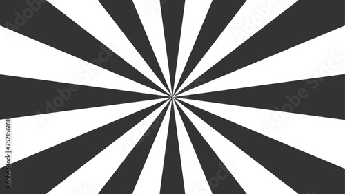 シンプルな白黒の集中線背景 photo