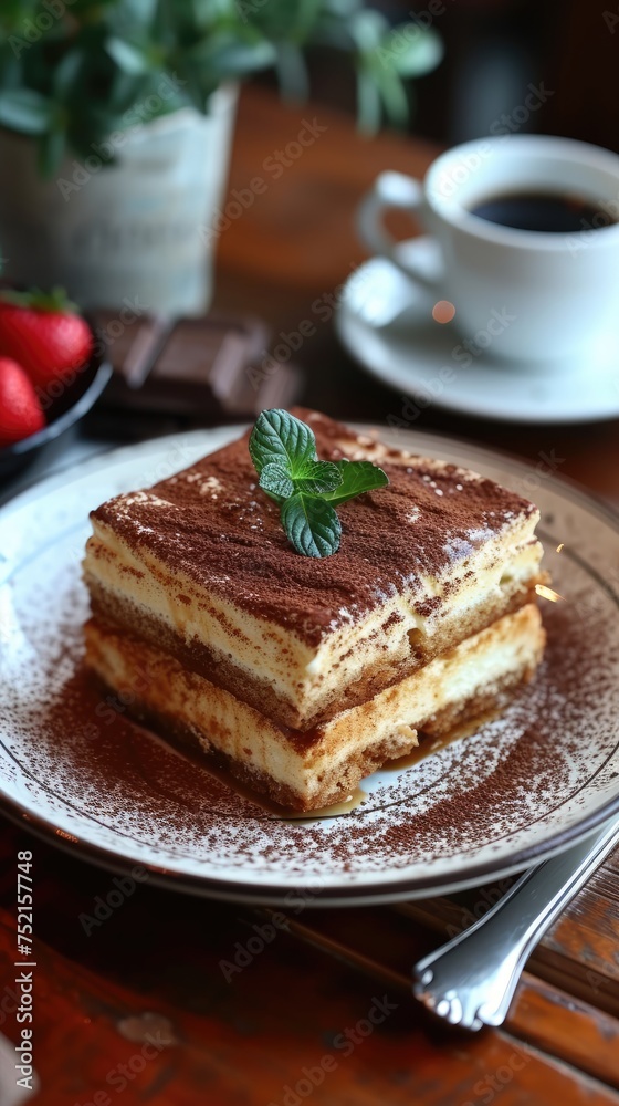 Tiramisu a dessert cake Tiramisu a dessert cake